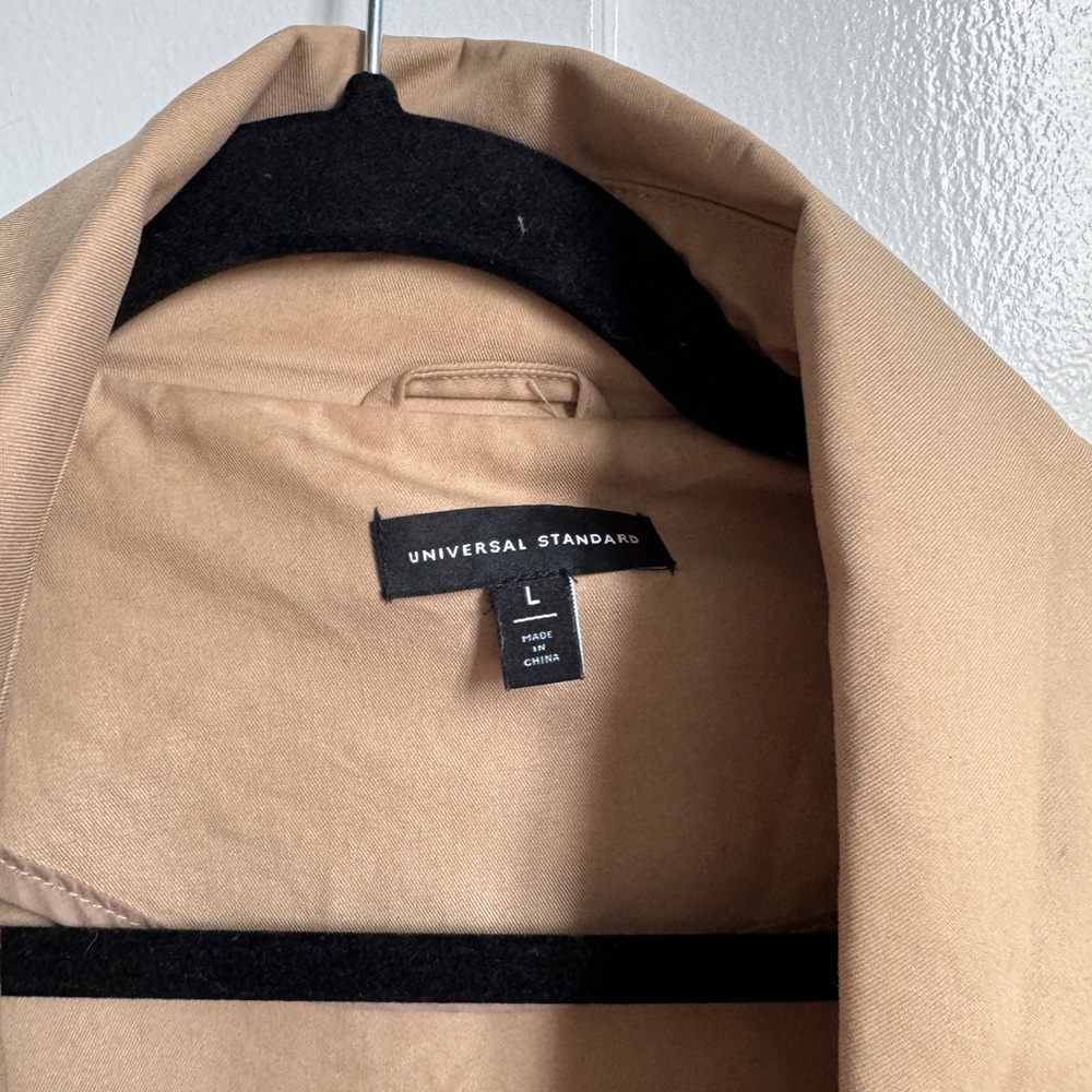 Universal Standard Beige Trench Coat - Picture 5 of 9
